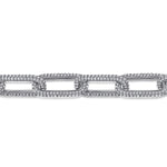 14K White Gold Diamond Link Bracelet – TB4847-75W45JJ-Gabriel & Co.-Renee Taylor Gallery