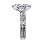 14K White Gold Diamond Matching Wedding Band - WB16497M8W44JJ-Gabriel & Co.-Renee Taylor Gallery