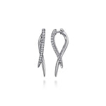 14K White Gold Diamond Spike Drop Earrings - EG15327W45JJ-Gabriel & Co.-Renee Taylor Gallery