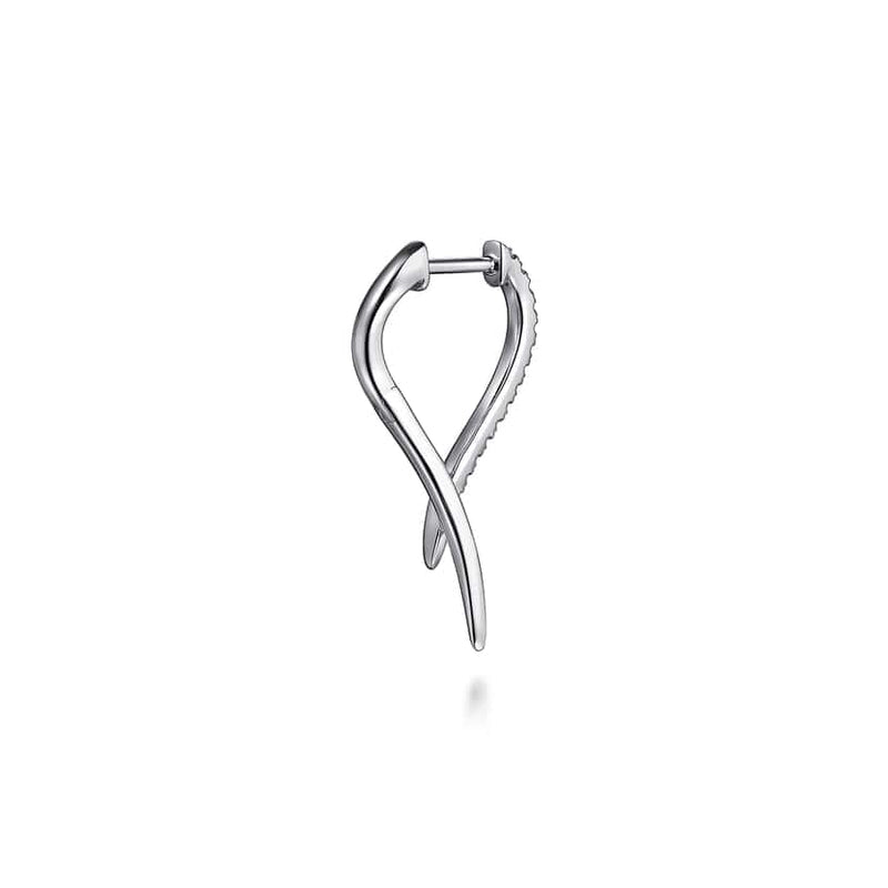 14K White Gold Diamond Spike Drop Earrings - EG15327W45JJ-Gabriel & Co.-Renee Taylor Gallery