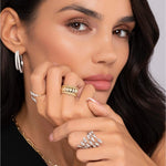 14K White Gold Diamond Spikes Bypass Ladies Ring – LR52618W45JJ-Gabriel & Co.-Renee Taylor Gallery