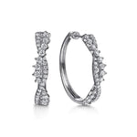 14K White Gold Diamond Twisted Intricate Hoop Earrings – EG15400W45JJ-Gabriel & Co.-Renee Taylor Gallery