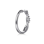 14K White Gold Diamond Twisted Intricate Hoop Earrings – EG15400W45JJ-Gabriel & Co.-Renee Taylor Gallery