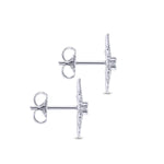 14K White Gold Diamond Starburst Earrings – EG12956W45JJ-Gabriel & Co.-Renee Taylor Gallery