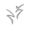 14K White Gold Graduating Diamond Bypass Stud Earrings - EG15367W45JJ-Gabriel & Co.-Renee Taylor Gallery