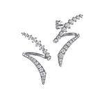 14K White Gold Graduating Diamond Bypass Stud Earrings - EG15367W45JJ-Gabriel & Co.-Renee Taylor Gallery