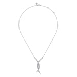 14K White Gold Graduating Diamond Pendant Necklace – NK7835W45JJ-Gabriel & Co.-Renee Taylor Gallery