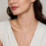 14K White Gold Graduating Diamond Pendant Necklace – NK7835W45JJ-Gabriel & Co.-Renee Taylor Gallery