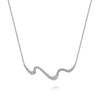14K White Gold Graduating Diamond Wave Bar Necklace - NK7765W45JJ-Gabriel & Co.-Renee Taylor Gallery