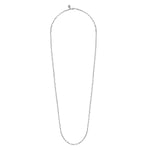14K White Gold Hollow Paperclip Chain Necklace - NK6769H-Gabriel & Co.-Renee Taylor Gallery