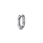 14K White Gold Pave Diamond Classic Oval Hoop Earrings - EG15328W45JJ-Gabriel & Co.-Renee Taylor Gallery