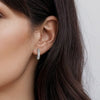 14K White Gold Pave Diamond Classic Oval Hoop Earrings - EG15328W45JJ-Gabriel & Co.-Renee Taylor Gallery