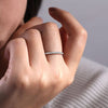 14k White Gold Pavé Diamond Eternity Stackable Ring - LR4862W45JJ-Gabriel & Co.-Renee Taylor Gallery