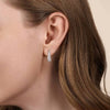 14K White Gold Pavé Diamond Oval Huggie Earrings - EG15086W45JJ-Gabriel & Co.-Renee Taylor Gallery