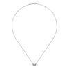 14K White Gold Pavé Diamond Pendant Heart Necklace - NK5450W45JJ-Gabriel & Co.-Renee Taylor Gallery