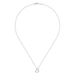 14K White Gold Pavé Diamond Open Heart Necklace - NK2239W45JJ-Gabriel & Co.-Renee Taylor Gallery