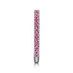 14K White Gold Ruby Stackable Ring - LR50889W4JRA-Gabriel & Co.-Renee Taylor Gallery
