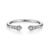 14K White Gold Split Diamond Stackable Ring - LR51284W45JJ-Gabriel & Co.-Renee Taylor Gallery