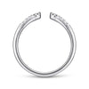 14K White Gold Split Diamond Stackable Ring - LR51284W45JJ-Gabriel & Co.-Renee Taylor Gallery