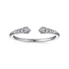 14K White Gold Split Diamond Stackable Ring - LR51284W45JJ-Gabriel & Co.-Renee Taylor Gallery