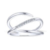 14K White Gold Split Shank Pave Diamond Wrap Ring - LR51267W45JJ-Gabriel & Co.-Renee Taylor Gallery
