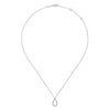 14K White Gold Teardrop Diamond Pendant Necklace - NK6134W45JJ-Gabriel & Co.-Renee Taylor Gallery