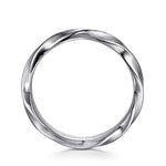 925 Sterling Silver Men's Twisted Ring - MR20148SVJJJ-Gabriel & Co.-Renee Taylor Gallery