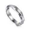 925 Sterling Silver Men's Twisted Ring - MR20148SVJJJ-Gabriel & Co.-Renee Taylor Gallery