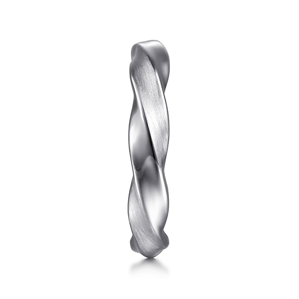 925 Sterling Silver Men's Twisted Ring - MR20148SVJJJ-Gabriel & Co.-Renee Taylor Gallery