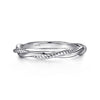 14K White Gold Twisted Rope Intertwining Ring - LR51981W4JJJ-Gabriel & Co.-Renee Taylor Gallery