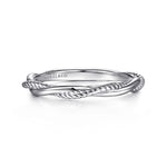 14K White Gold Twisted Rope Intertwining Ring - LR51981W4JJJ-Gabriel & Co.-Renee Taylor Gallery
