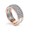 14K WhiteRose Gold Pavé Diamond Ring - LR51549T45JJ-Gabriel & Co.-Renee Taylor Gallery