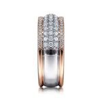 14K WhiteRose Gold Pavé Diamond Ring - LR51549T45JJ-Gabriel & Co.-Renee Taylor Gallery