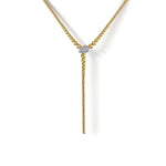 14K White & Yellow Gold Bujukan Beads and Diamond Y Necklace - NK7795M45JJ-Gabriel & Co.-Renee Taylor Gallery
