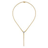 14K White & Yellow Gold Bujukan Beads and Diamond Y Necklace - NK7795M45JJ-Gabriel & Co.-Renee Taylor Gallery