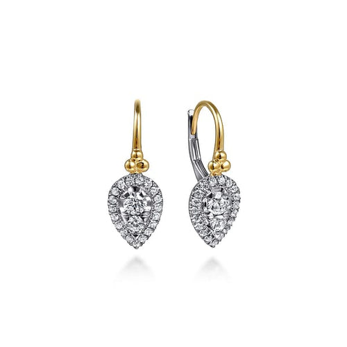 14K White and Yellow Gold Bujukan Diamond Drop Earrings - EG15318M45JJ-Gabriel & Co.-Renee Taylor Gallery