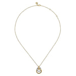 14K White & Yellow Gold Bujukan Diamond Pendant Necklace - NK7820M45JJ-Gabriel & Co.-Renee Taylor Gallery