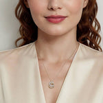 14K White & Yellow Gold Bujukan Diamond Pendant Necklace - NK7820M45JJ-Gabriel & Co.-Renee Taylor Gallery