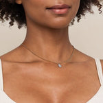 14K White & Yellow Gold Bujukan Diamond Teardrop Pendant Necklace - NK7803M45JJ-Gabriel & Co.-Renee Taylor Gallery