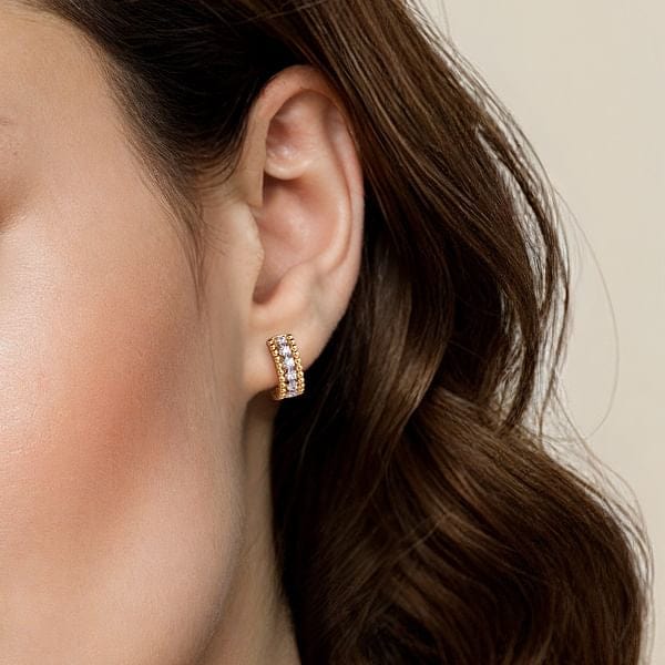 14K White-Yellow Gold Bujukan Pavé Diamond Earrings - EG14715M45JJ-Gabriel & Co.-Renee Taylor Gallery