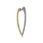 14K White Yellow Gold Bujukan and Graduating Diamond Classic Hoop Earrings – EG15314M45JJ-Gabriel & Co.-Renee Taylor Gallery