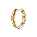 14K White Yellow Gold Diamond 30mm Classic Hoop Earrings – EG15464M45JJ-Gabriel & Co.-Renee Taylor Gallery