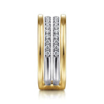 14K White & Yellow Gold Diamond Ring - LR52033M45JJ-Gabriel & Co.-Renee Taylor Gallery