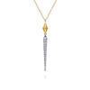 14K White & Yellow Gold Diamond Kite Drop Necklace - NK8045M45JJ-Gabriel & Co.-Renee Taylor Gallery