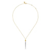 14K White & Yellow Gold Diamond Kite Drop Necklace - NK8045M45JJ-Gabriel & Co.-Renee Taylor Gallery