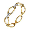 14K White & Yellow Gold Diamond Link Bangle Contemporary Collection – BG5071-62M45JJ-Gabriel & Co.-Renee Taylor Gallery