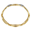 14K White & Yellow Gold Diamond Link Bangle Contemporary Collection – BG5071-62M45JJ-Gabriel & Co.-Renee Taylor Gallery