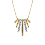 14K White & Yellow Gold Diamond Pendant Necklace - NK7844M45JJ-Gabriel & Co.-Renee Taylor Gallery
