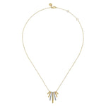 14K White & Yellow Gold Diamond Pendant Necklace - NK7844M45JJ-Gabriel & Co.-Renee Taylor Gallery