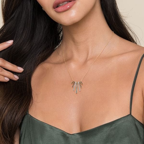 14K White & Yellow Gold Diamond Pendant Necklace - NK7844M45JJ-Gabriel & Co.-Renee Taylor Gallery